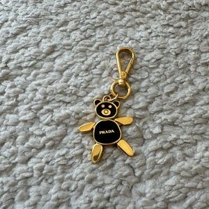 Prada teddy bear keychain